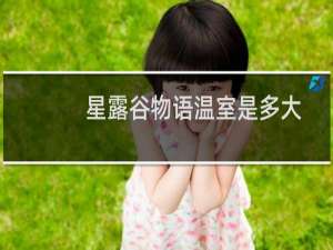星露谷物语温室是多大