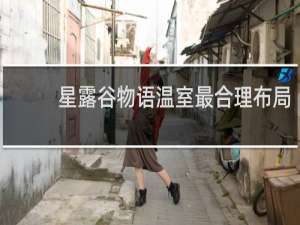 星露谷物语温室最合理布局