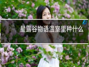 星露谷物语温室里种什么