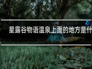 星露谷物语温泉上面的地方是什么