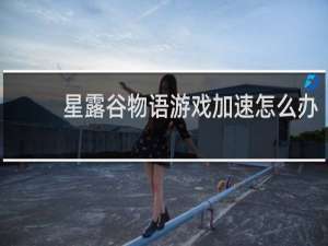 星露谷物语游戏加速怎么办