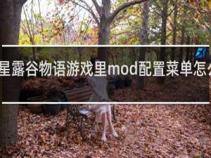 星露谷物语游戏里mod配置菜单怎么打开