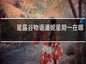 星露谷物语潘妮星期一在哪