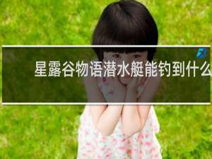 星露谷物语潜水艇能钓到什么
