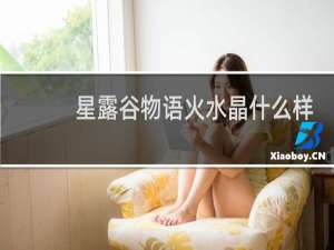 星露谷物语火水晶什么样