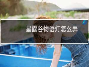 星露谷物语灯怎么弄