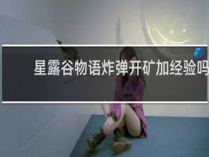 星露谷物语炸弹开矿加经验吗