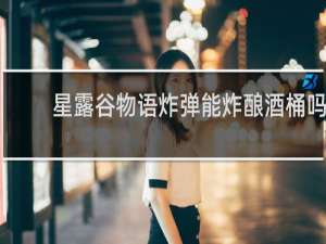 星露谷物语炸弹能炸酿酒桶吗