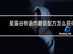 星露谷物语炸蘑菇配方怎么获得
