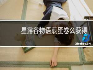 星露谷物语煎蛋卷么获得