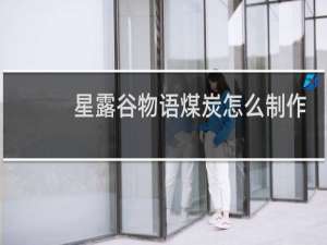 星露谷物语煤炭怎么制作