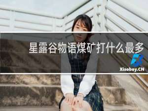 星露谷物语煤矿打什么最多
