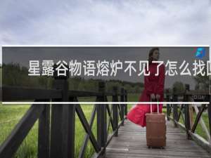 星露谷物语熔炉不见了怎么找回