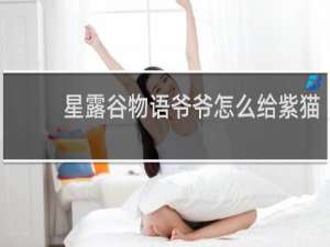 星露谷物语爷爷怎么给紫猫