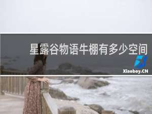 星露谷物语牛棚有多少空间