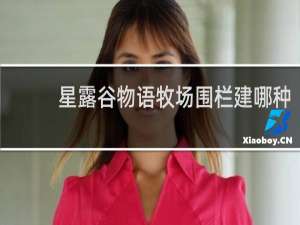 星露谷物语牧场围栏建哪种