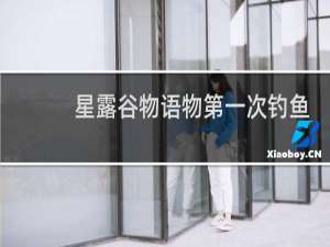 星露谷物语物第一次钓鱼