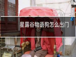 星露谷物语狗怎么出门