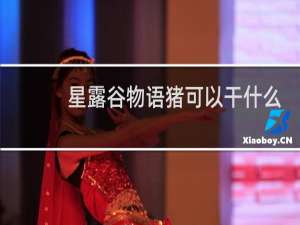 星露谷物语猪可以干什么