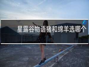 星露谷物语猪和绵羊选哪个