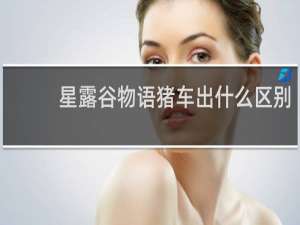 星露谷物语猪车出什么区别
