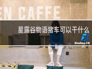 星露谷物语猪车可以干什么