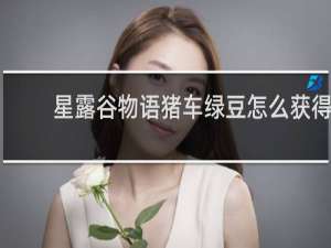 星露谷物语猪车绿豆怎么获得