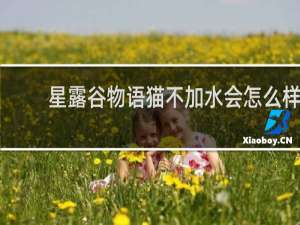 星露谷物语猫不加水会怎么样