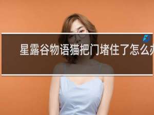 星露谷物语猫把门堵住了怎么办