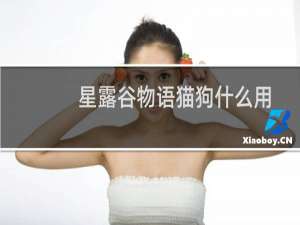 星露谷物语猫狗什么用
