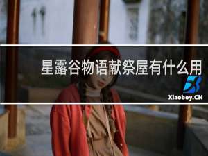 星露谷物语献祭屋有什么用