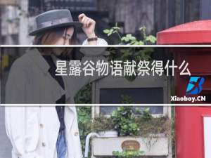 星露谷物语献祭得什么