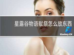 星露谷物语献祭怎么放东西