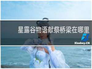 星露谷物语献祭桥梁在哪里