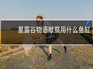 星露谷物语献祭用什么鱼缸