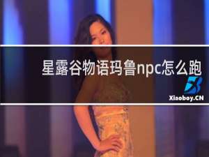 星露谷物语玛鲁npc怎么跑