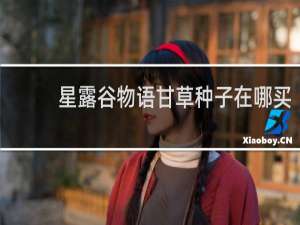 星露谷物语甘草种子在哪买