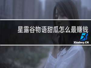 星露谷物语甜瓜怎么最赚钱