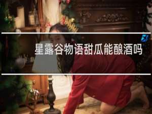 星露谷物语甜瓜能酿酒吗