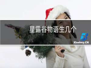 星露谷物语生几个