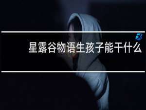 星露谷物语生孩子能干什么