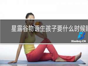 星露谷物语生孩子要什么时候睡