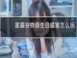 星露谷物语生日盛宴怎么玩