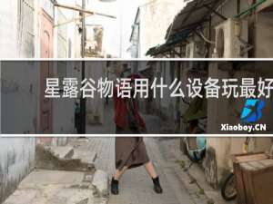 星露谷物语用什么设备玩最好