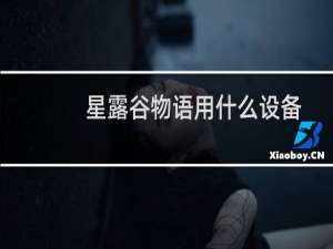 星露谷物语用什么设备