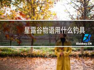 星露谷物语用什么钓具