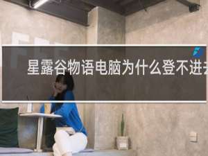 星露谷物语电脑为什么登不进去