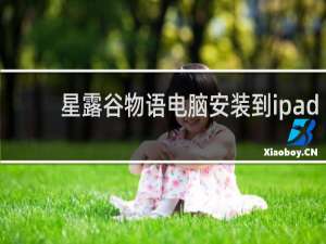 星露谷物语电脑安装到ipad