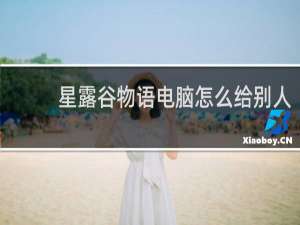 星露谷物语电脑怎么给别人