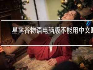 星露谷物语电脑版不能用中文吗